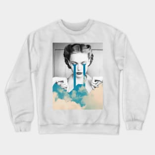 Cry Baby Cry - Surreal/Collage Art Crewneck Sweatshirt